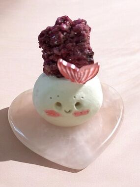 Raw Mica Crystal Dumpling- desk Crystal decor